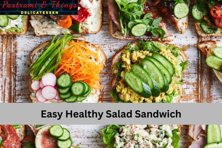 Easy Healthy Salad Sandwich