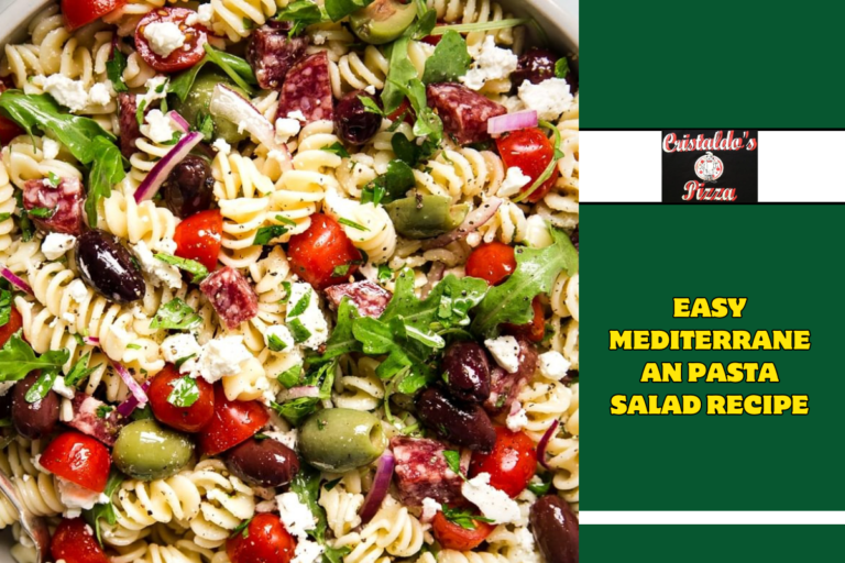 Easy Mediterranean Pasta Salad Recipe