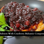 Glazed Salmon With Cranberry Balsamic Compote Recipe