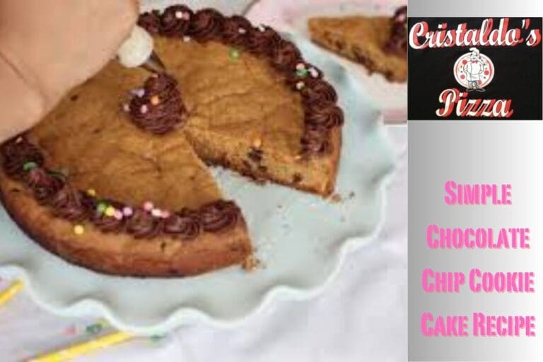 Simple Chocolate Chip Cookie Cake Recipe